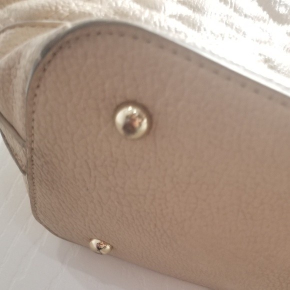 BCBG Tan Quilted Style Tote Bag - Picture 8 of 8